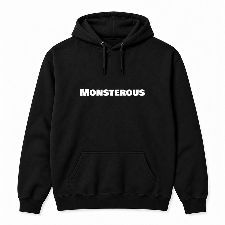 Monsterous Hoodie in black