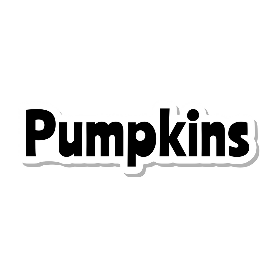 Pumpkins die-cut sticker