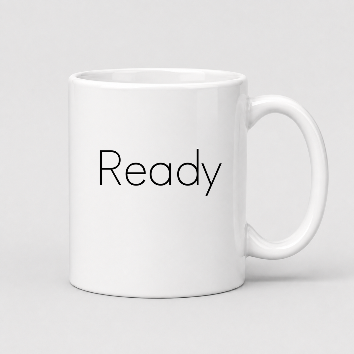 Ready Mug in white