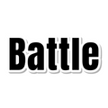Battle die-cut sticker