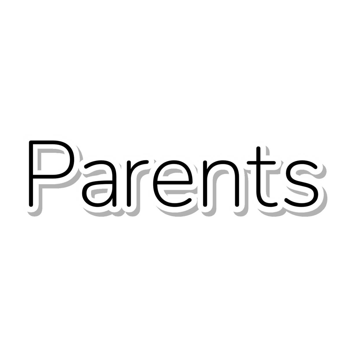 Parents die-cut sticker