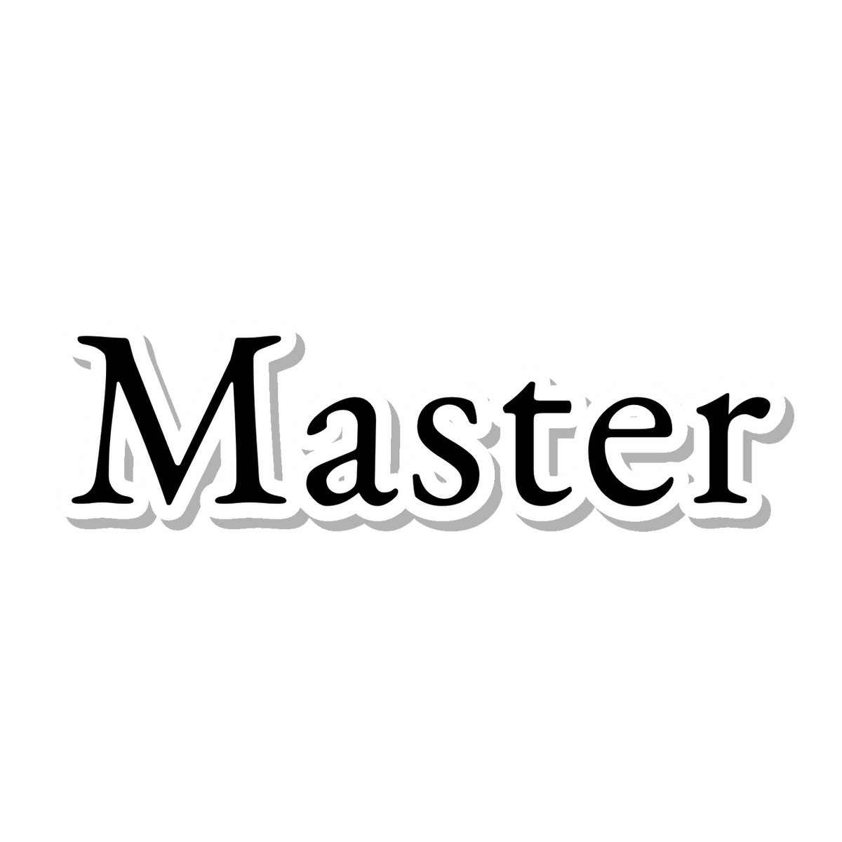 Master die-cut sticker