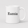 Russia Mug in white