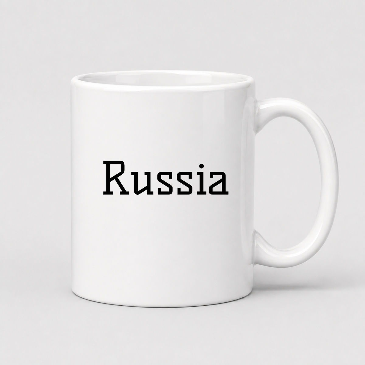 Russia Mug in white
