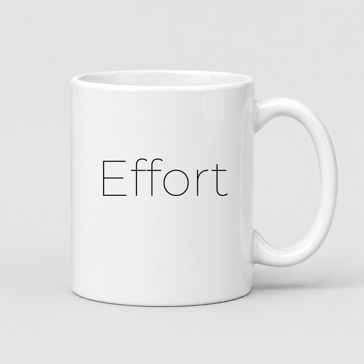 Effort Mug in white