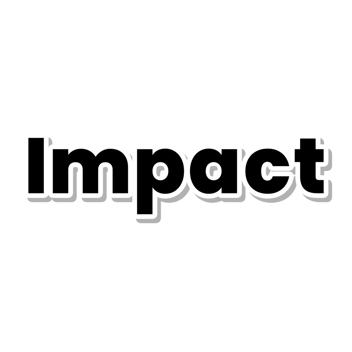 Impact die-cut sticker