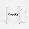 Weeks Mug in white
