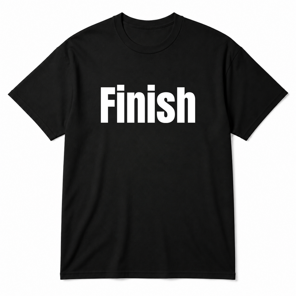 Finish T-Shirt in black
