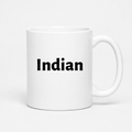 Indian Mug in white