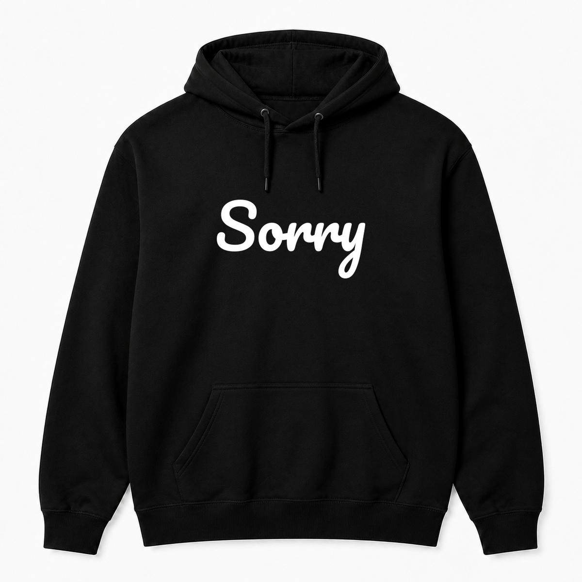 Sorry Hoodie in black