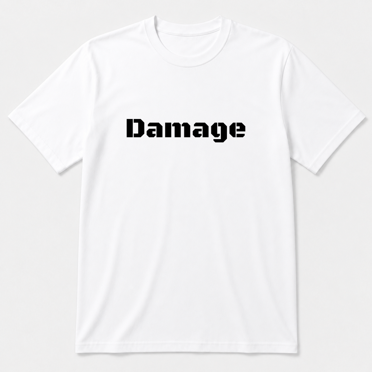 Damage T-Shirt in white