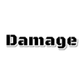 Damage die-cut sticker