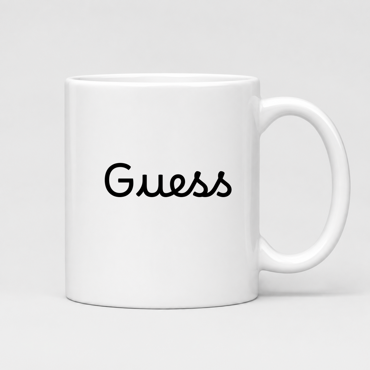Guess Mug in white