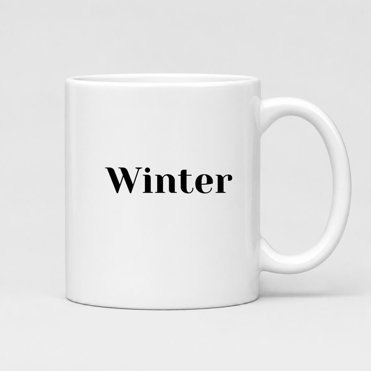 Winter Mug in white