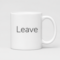 Leave Mug in white