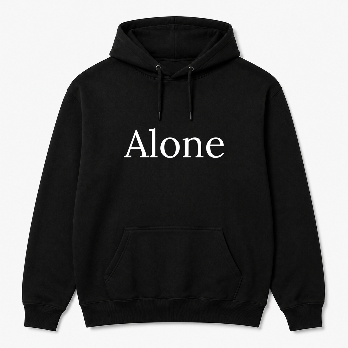 Alone Hoodie in black