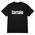 Certain T-Shirt in black