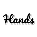 Hands die-cut sticker