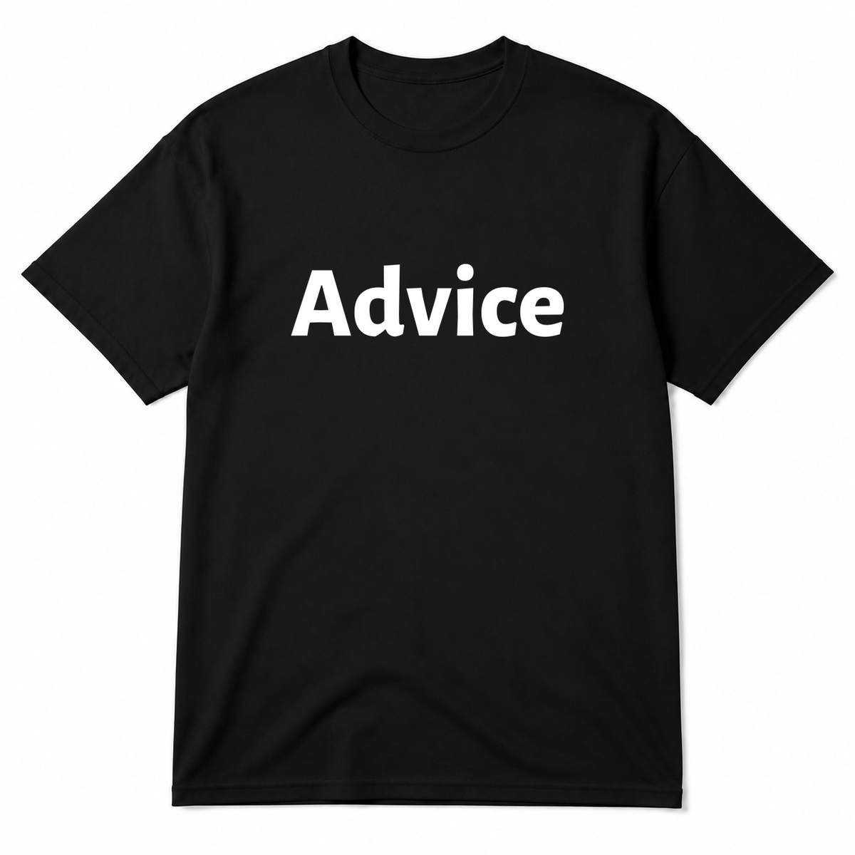 Advice T-Shirt in black