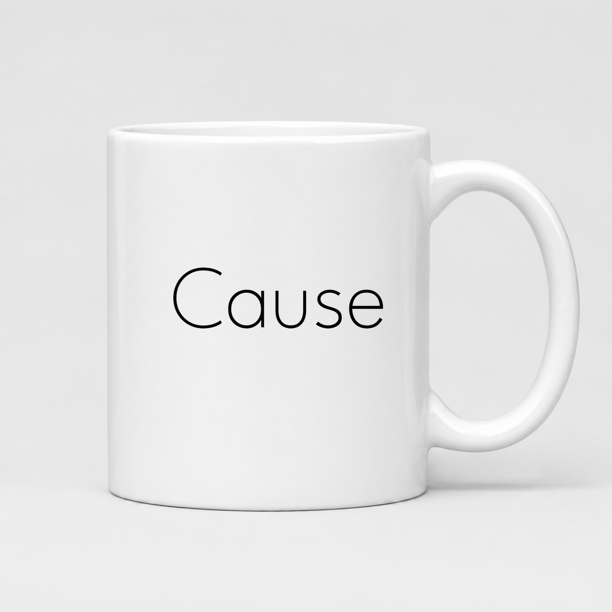 Cause Mug in white