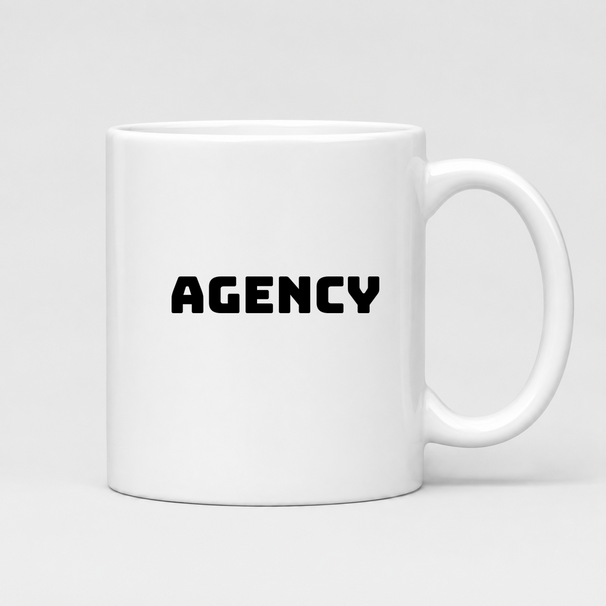 Agency Mug in white