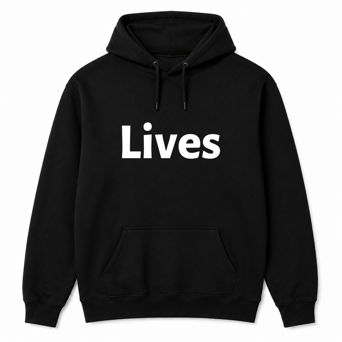 Lives Hoodie in black