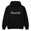 Round Hoodie in black