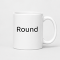 Round Mug in white