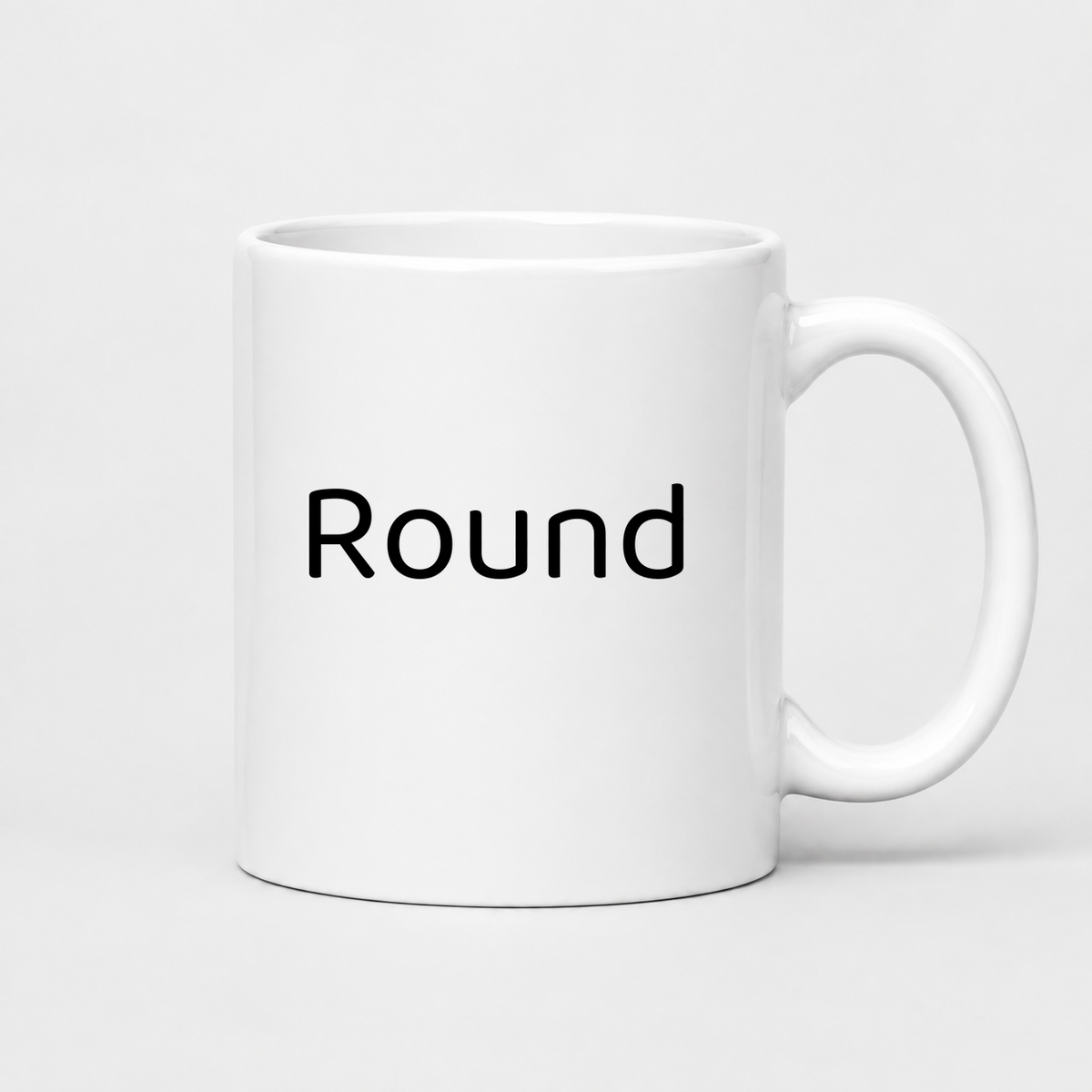 Round Mug in white