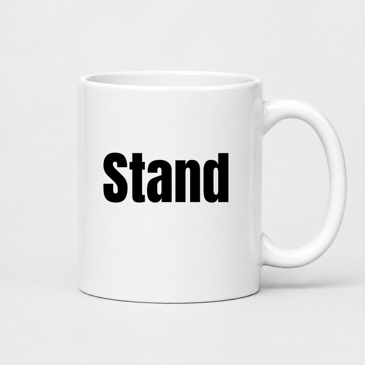 Stand Mug in white