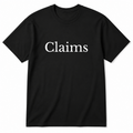 Claims T-Shirt in black