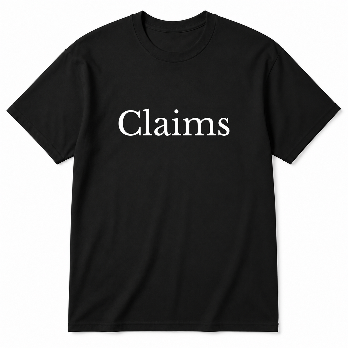 Claims T-Shirt in black