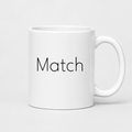 Match Mug in white