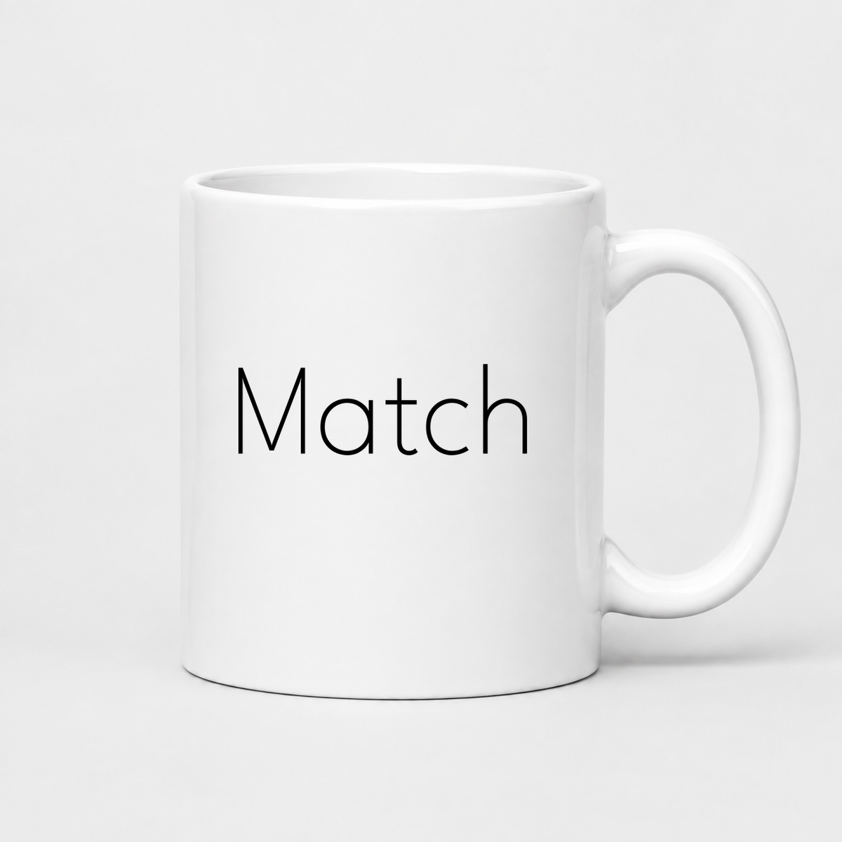 Match Mug in white