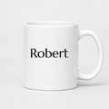 Robert Mug in white