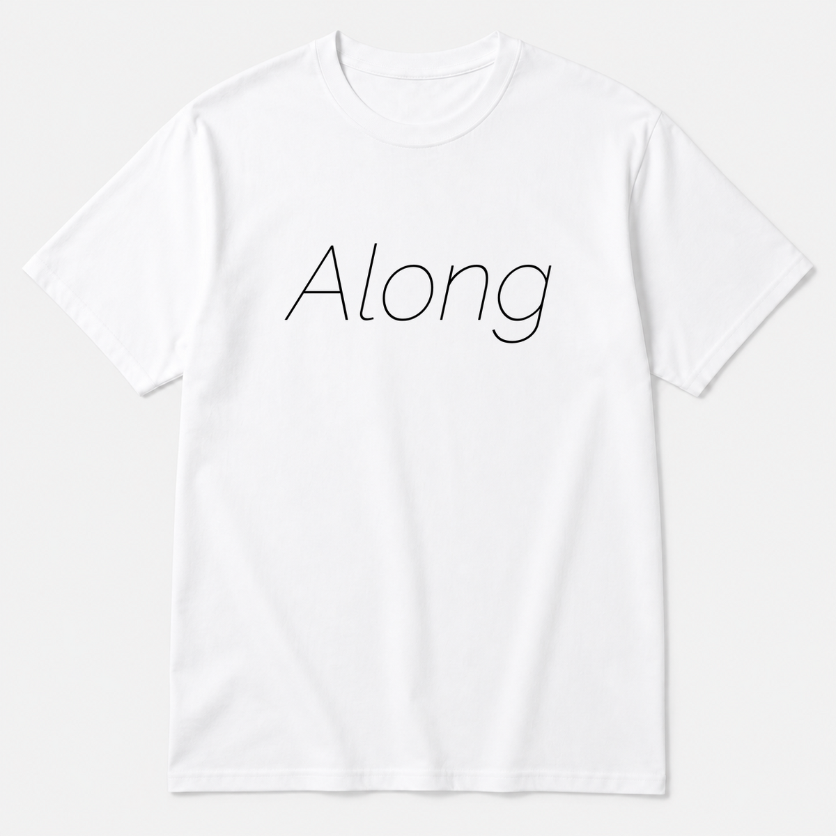 Along T-Shirt in white