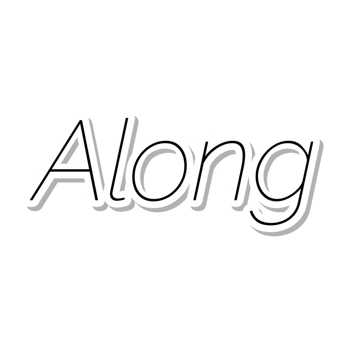 Along die-cut sticker
