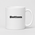 Bottom Mug in white
