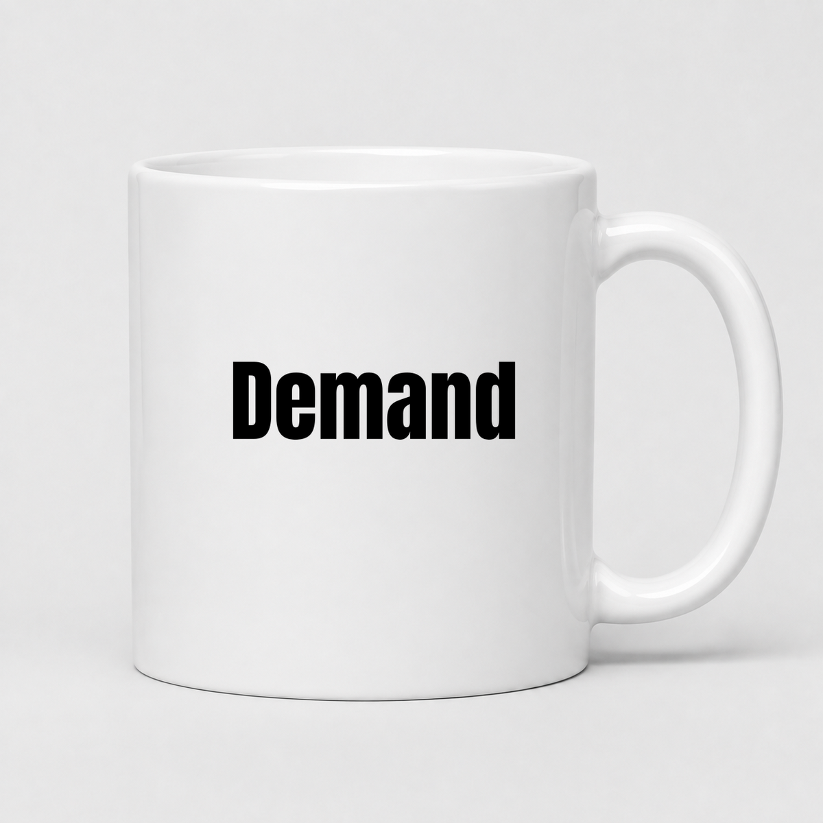 Demand Mug in white