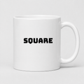 Square Mug in white