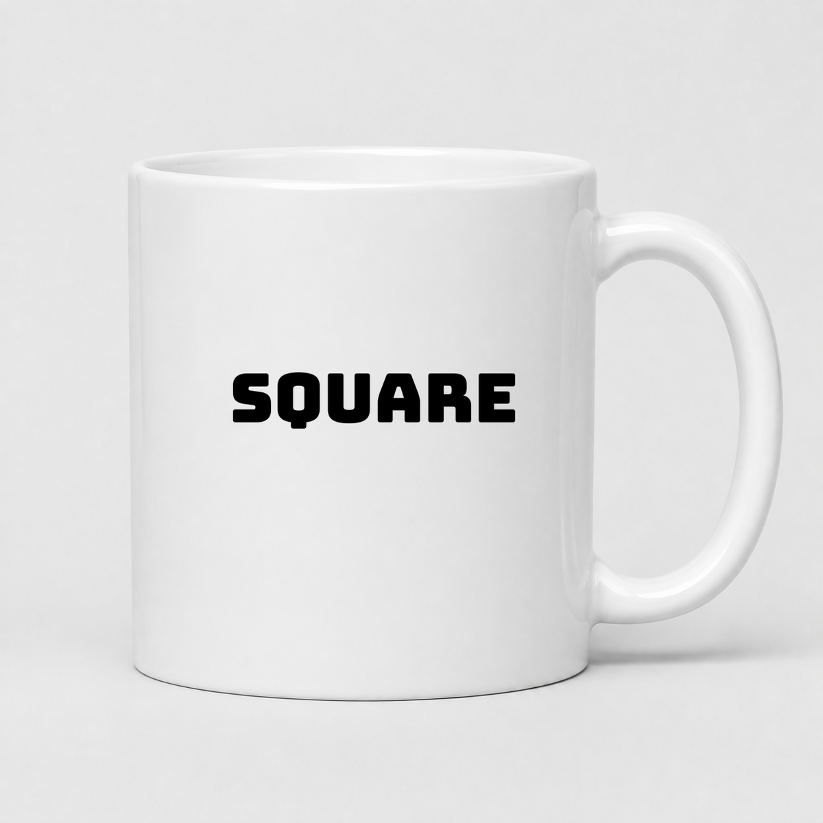 Square Mug in white