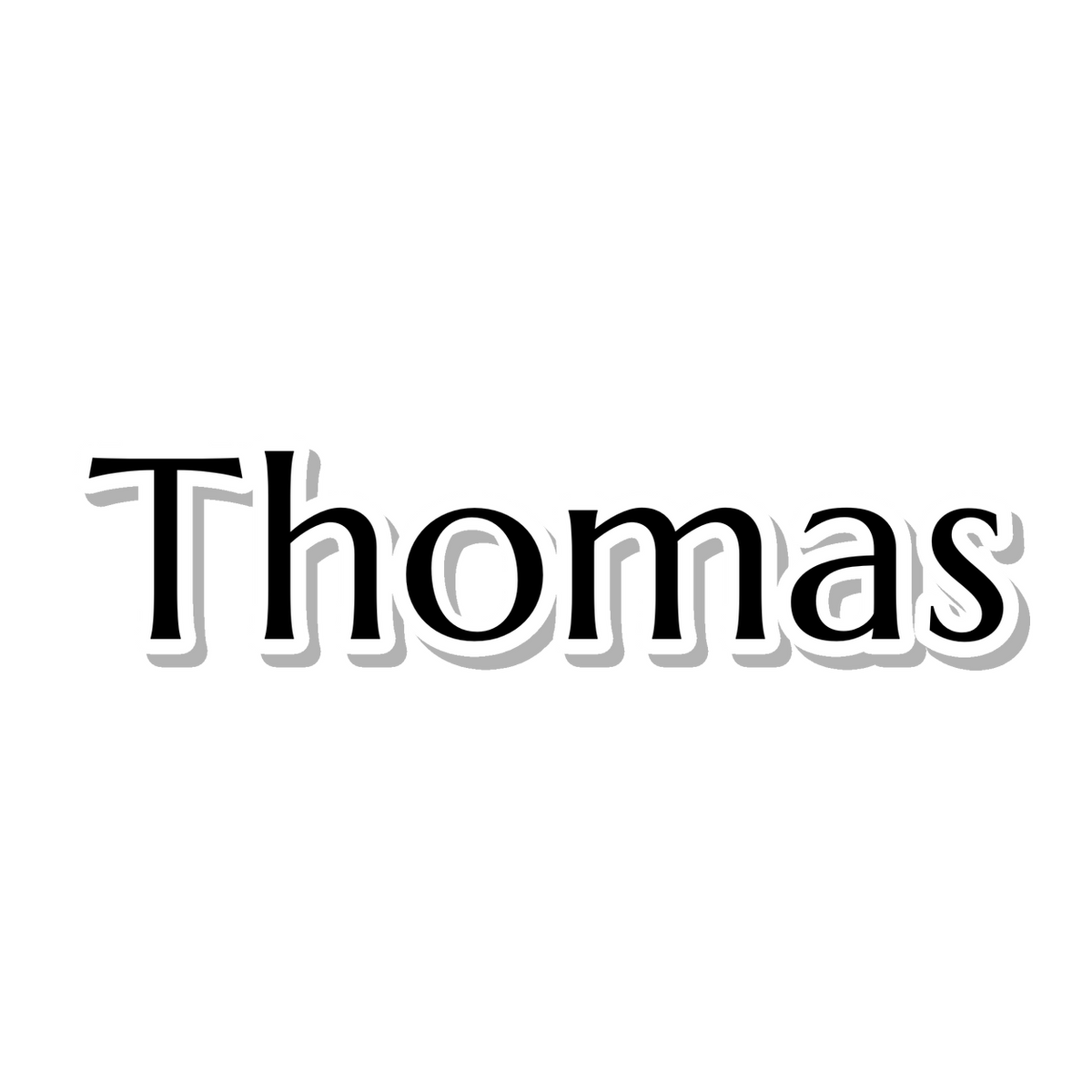 Thomas die-cut sticker