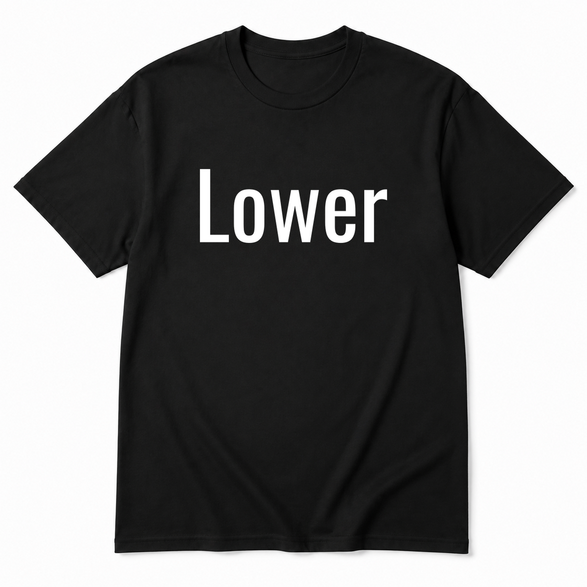 Lower T-Shirt in black