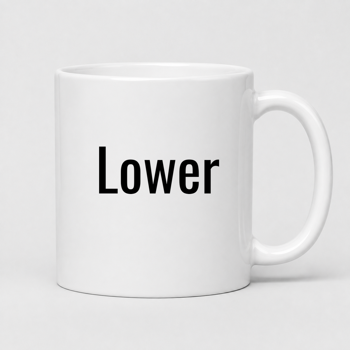 Lower Mug in white