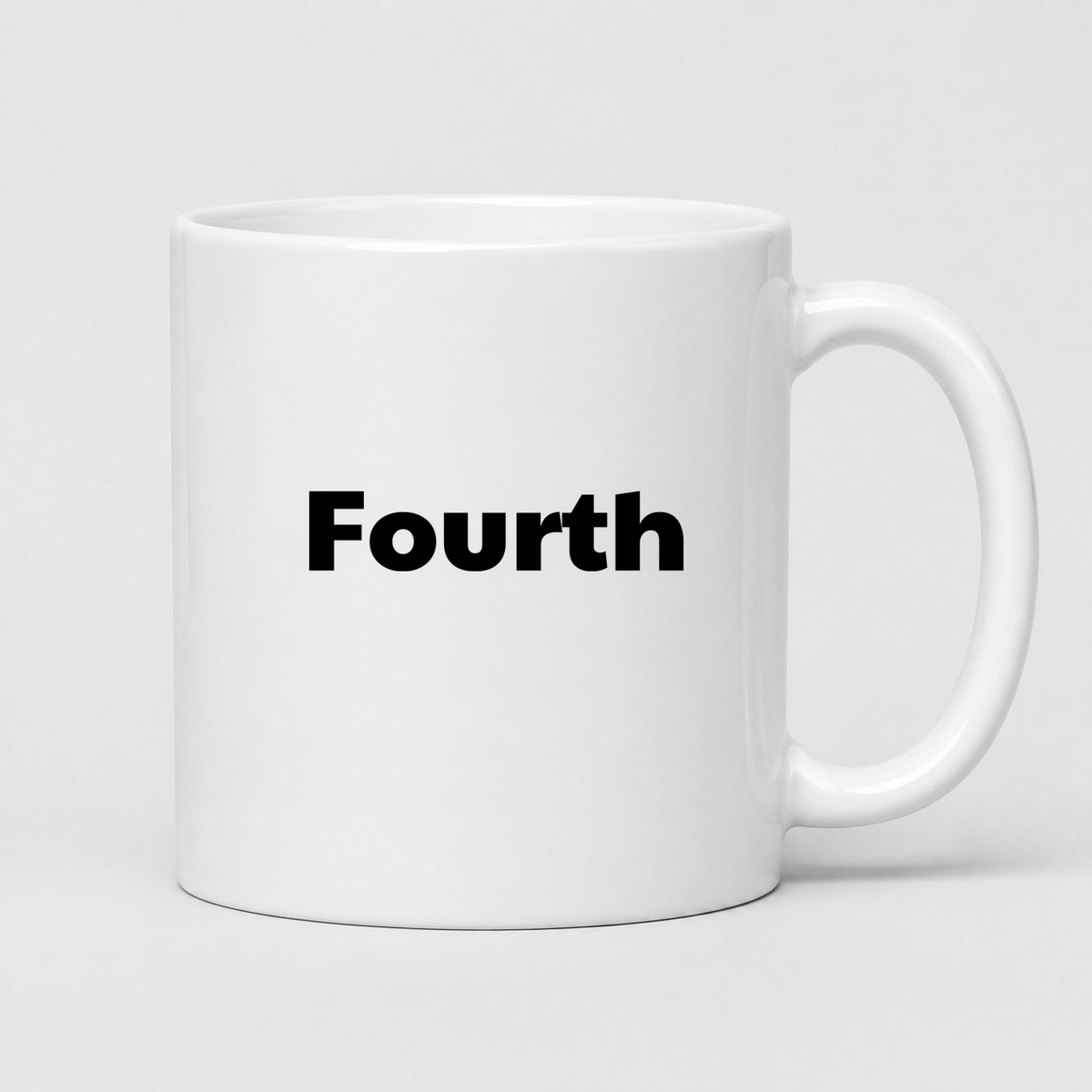 Fourth Mug in white
