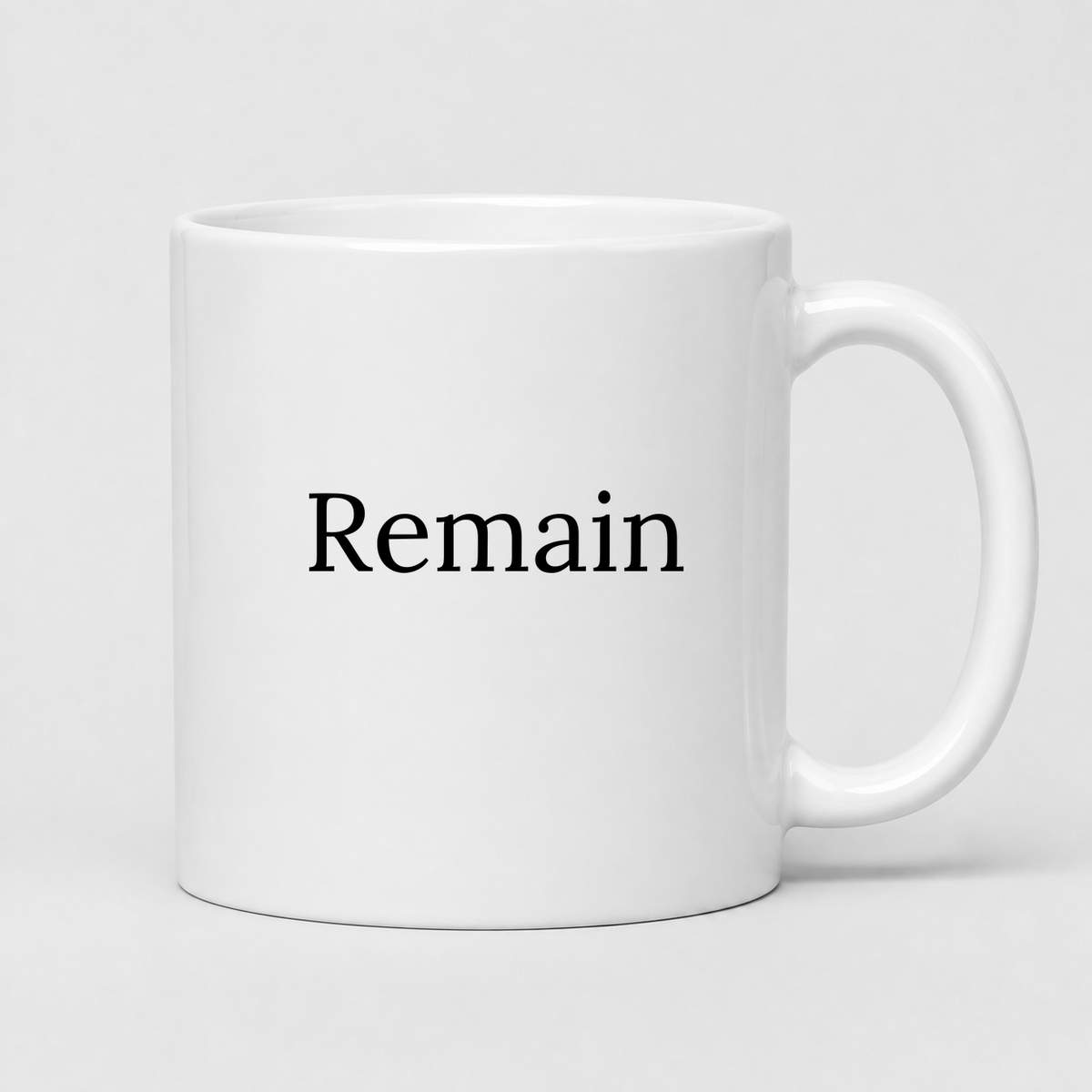 Remain Mug in white