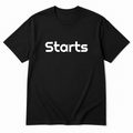 Starts T-Shirt in black