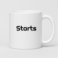 Starts Mug in white
