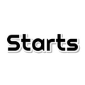 Starts die-cut sticker