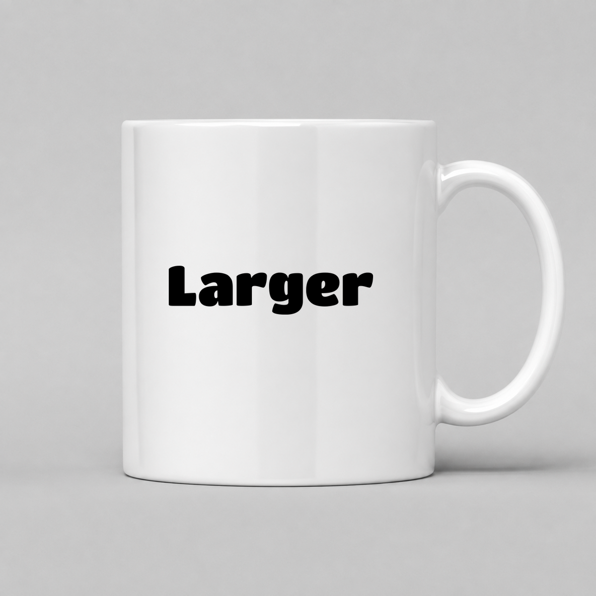 Larger Mug in white